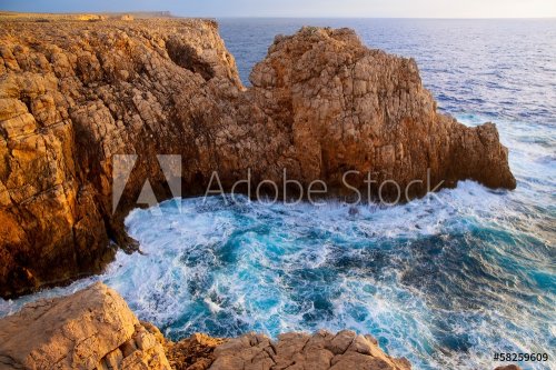Menorca Punta Nati sunset in Balearic Islands