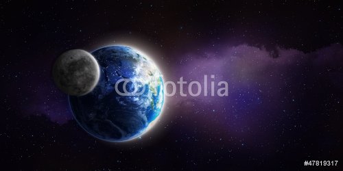 Moon and Earth - 901138115