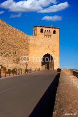 Morella in castellon Maestrazgo castle fort door