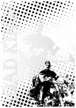 motocycle dots poster background