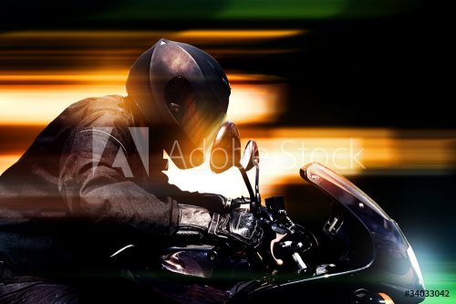 Motorbike at Night