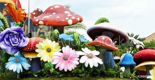 Mushroom in the garden - 900485068