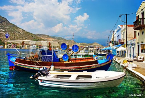 pictorial traditional greek islands - 900590441