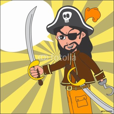 pirate captain comic