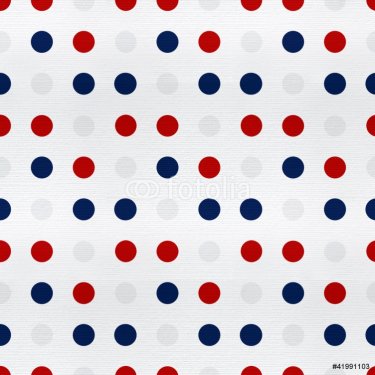 Polka Dot texture pattern with the colors of the American flag - 900590483