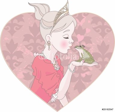 Princess Kissing Frog - 901139785