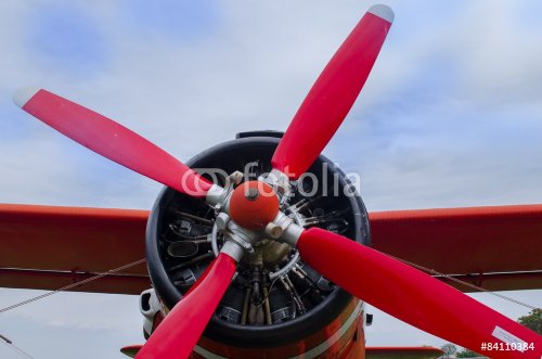 red old bomber propeller - 901146753