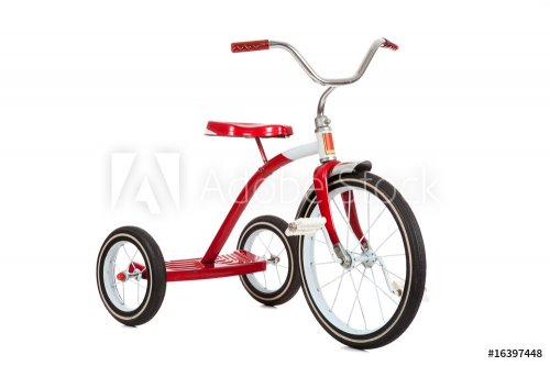 Red Tricycle on White - 900075252