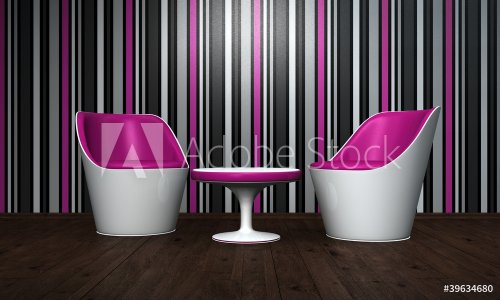 Relax Lounge pink black white - 900623039