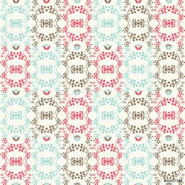 retro floral seamless pattern - 900564169