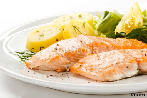 Roasted salmon and vegetables - 900062204