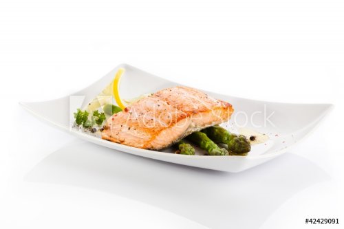 Roasted salmon and vegetables - 900444070