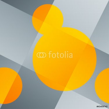 Seamless abstract background with woven backdrop and orange roun - 901142129