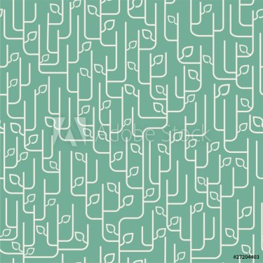 seamless pattern with leaves ornament - 900461478