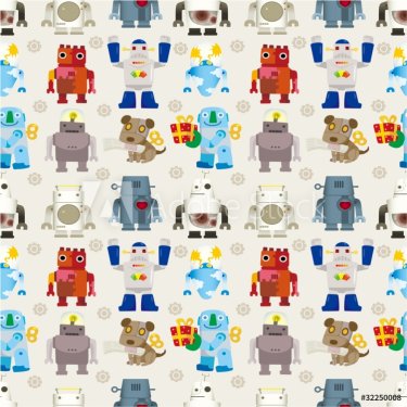 seamless Robot pattern - 900462594