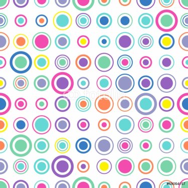 Seamless simple pattern with color circles