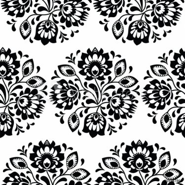 Seamless traditional floral polish pattern - ethnic background - 901140839