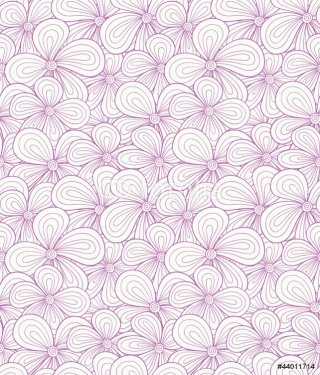 Seamless violet flower pattern. Vector illustration
