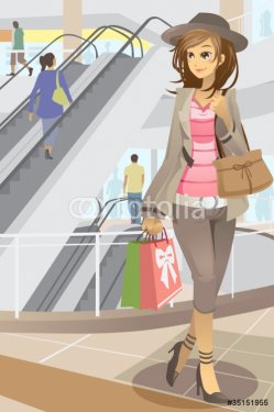Shopping woman - 900461366