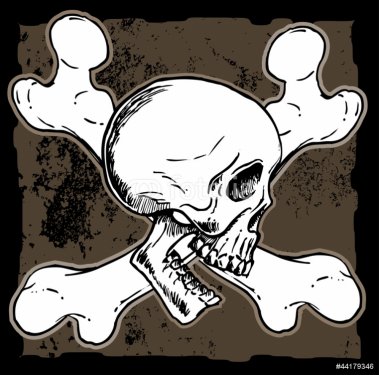 Skull and cross bones - 900618417