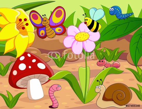 small animals cartoon - 900461253