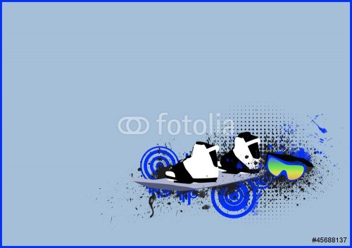 Snowboard background - 900801849
