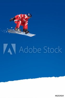 Snowboarder on jump - 900328762