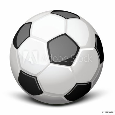 Soccer ball over white - 900459033