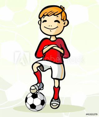 Soccer player with ball - 900468062