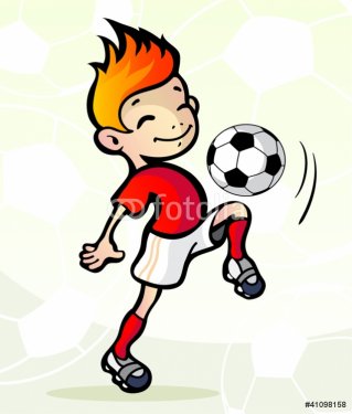 Soccer player with ball - 900468064