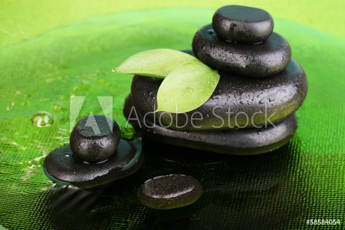 Spa stones in water close-up - 901140898