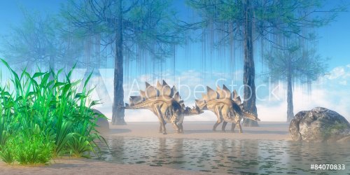 Stegosaurus Morning - 901145248