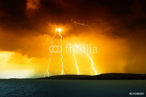 storm over the lake Balaton - 900359995