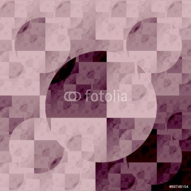 Symmetrical fractal, brown light, circle digital line