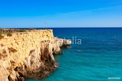 tabarca island alicante mediterranean blue sea