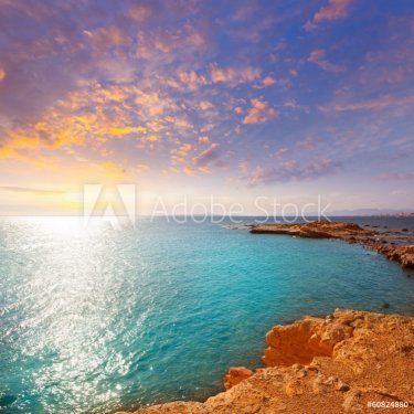 tabarca island alicante mediterranean blue sea - 901141344