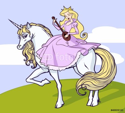 Unicorn and princess - 901140598