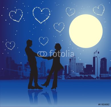 Valentine day, urban scene, couple - 900459908