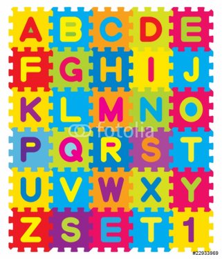 Vector Alphabet Puzzle