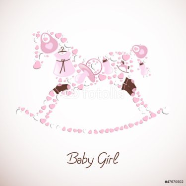 Vector Illustration of a Baby Shower - 900949579