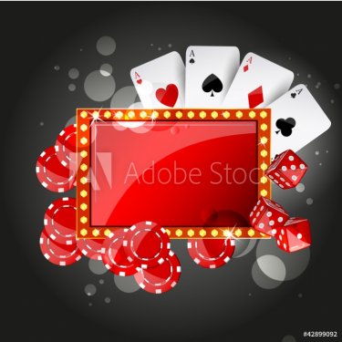 Vector Illustration of Casino Elements - 900954320