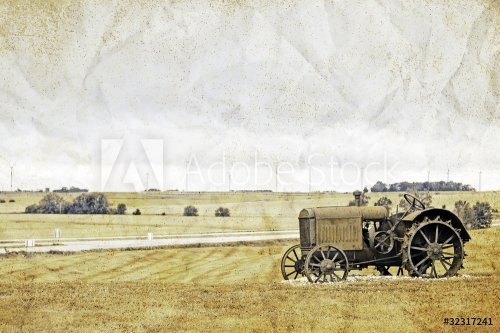 Vintage Picture Design - Old Tractor - 900062634