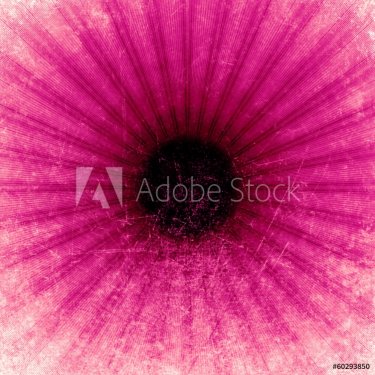 Vintage style starburst background with pink & purple tones.