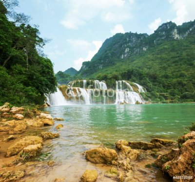 Waterfall in Vietnam - 901138526