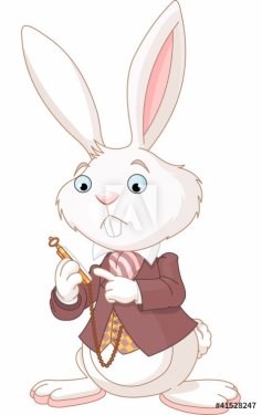 White Rabbit with pocket watch