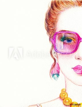 woman in glasses - 901146595