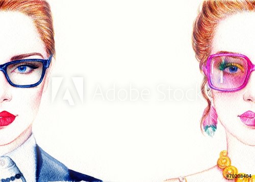 woman in glasses - 901146597