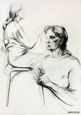 Woman sketch - 900899305