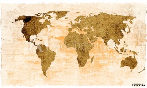 world map-vintage artwork - 900458170