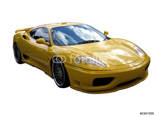 yellow supercar - 900464408